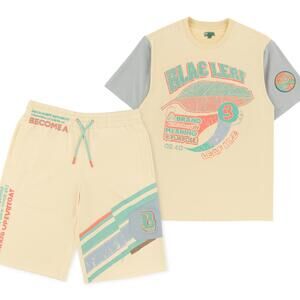 Blac Leaf Men's Graphic Print T-Shirt and Shorts Set